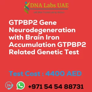 GTPBP2 Gene Neurodegeneration with Brain Iron Accumulation GTPBP2 Related Genetic Test sale cost 4400 AED