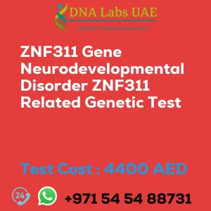 ZNF311 Gene Neurodevelopmental Disorder ZNF311 Related Genetic Test sale cost 4400 AED