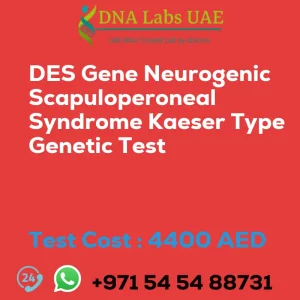 DES Gene Neurogenic Scapuloperoneal Syndrome Kaeser Type Genetic Test sale cost 4400 AED