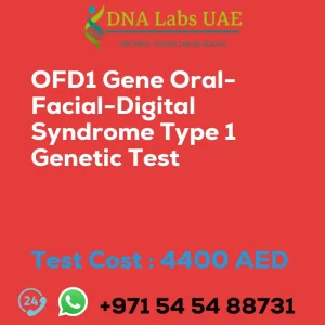 OFD1 Gene Oral-Facial-Digital Syndrome Type 1 Genetic Test sale cost 4400 AED