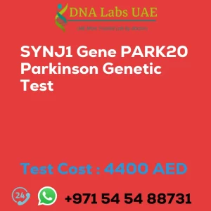 SYNJ1 Gene PARK20 Parkinson Genetic Test sale cost 4400 AED