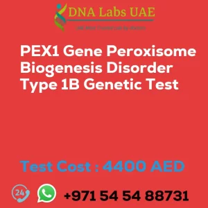 PEX1 Gene Peroxisome Biogenesis Disorder Type 1B Genetic Test sale cost 4400 AED