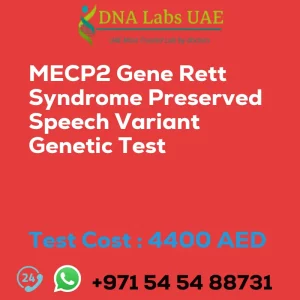 MECP2 Gene Rett Syndrome Preserved Speech Variant Genetic Test sale cost 4400 AED