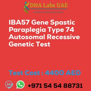 IBA57 Gene Spastic Paraplegia Type 74 Autosomal Recessive Genetic Test sale cost 4400 AED