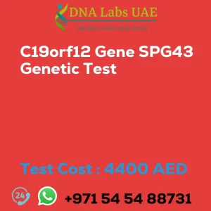 C19orf12 Gene SPG43 Genetic Test sale cost 4400 AED