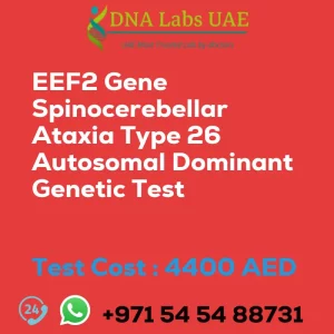 EEF2 Gene Spinocerebellar Ataxia Type 26 Autosomal Dominant Genetic Test sale cost 4400 AED