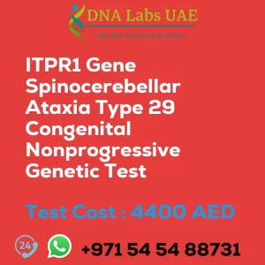 ITPR1 Gene Spinocerebellar Ataxia Type 29 Congenital Nonprogressive Genetic Test sale cost 4400 AED