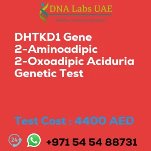 DHTKD1 Gene 2-Aminoadipic 2-Oxoadipic Aciduria Genetic Test sale cost 4400 AED