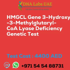 HMGCL Gene 3-Hydroxy-3-Methylglutaryl-CoA Lyase Deficiency Genetic Test sale cost 4400 AED