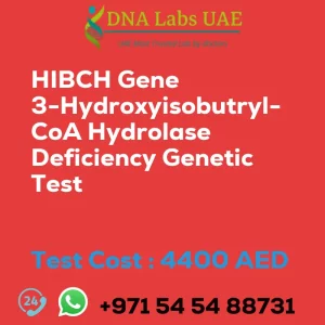 HIBCH Gene 3-Hydroxyisobutryl-CoA Hydrolase Deficiency Genetic Test sale cost 4400 AED