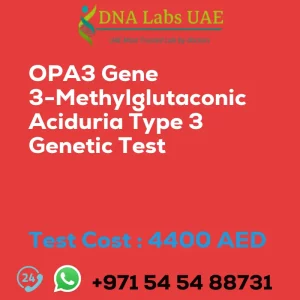 OPA3 Gene 3-Methylglutaconic Aciduria Type 3 Genetic Test sale cost 4400 AED