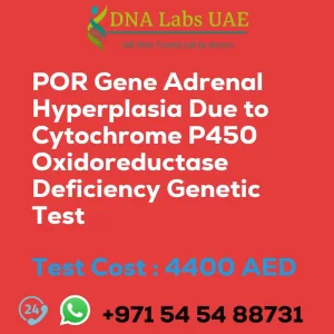 POR Gene Adrenal Hyperplasia Due to Cytochrome P450 Oxidoreductase Deficiency Genetic Test sale cost 4400 AED