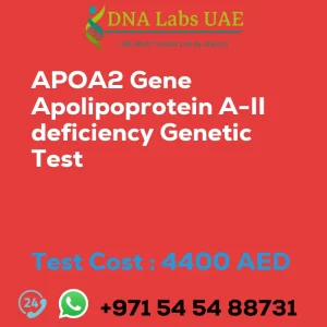 APOA2 Gene Apolipoprotein A-II deficiency Genetic Test sale cost 4400 AED