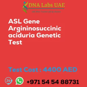 ASL Gene Argininosuccinic aciduria Genetic Test sale cost 4400 AED