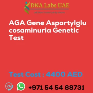 AGA Gene Aspartylglucosaminuria Genetic Test sale cost 4400 AED