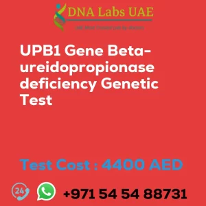 UPB1 Gene Beta-ureidopropionase deficiency Genetic Test sale cost 4400 AED