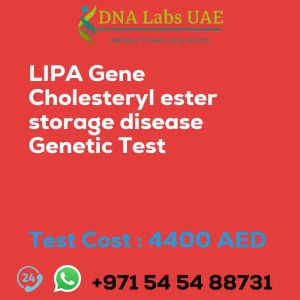 LIPA Gene Cholesteryl ester storage disease Genetic Test sale cost 4400 AED