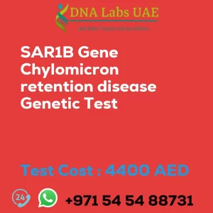 SAR1B Gene Chylomicron retention disease Genetic Test sale cost 4400 AED