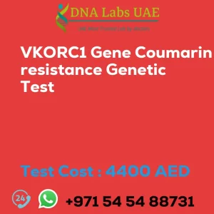 VKORC1 Gene Coumarin resistance Genetic Test sale cost 4400 AED