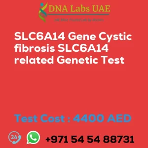 SLC6A14 Gene Cystic fibrosis SLC6A14 related Genetic Test sale cost 4400 AED