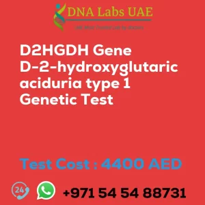 D2HGDH Gene D-2-hydroxyglutaric aciduria type 1 Genetic Test sale cost 4400 AED