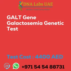 GALT Gene Galactosemia Genetic Test sale cost 4400 AED