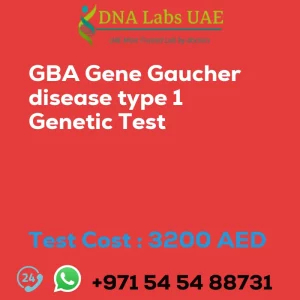 GBA Gene Gaucher disease type 1 Genetic Test sale cost 3200 AED