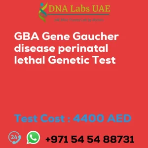 GBA Gene Gaucher disease perinatal lethal Genetic Test sale cost 4400 AED