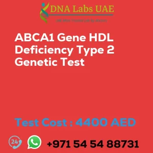 ABCA1 Gene HDL Deficiency Type 2 Genetic Test sale cost 4400 AED