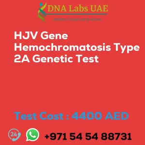 HJV Gene Hemochromatosis Type 2A Genetic Test sale cost 4400 AED