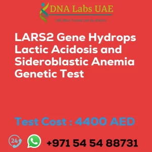 LARS2 Gene Hydrops Lactic Acidosis and Sideroblastic Anemia Genetic Test sale cost 4400 AED