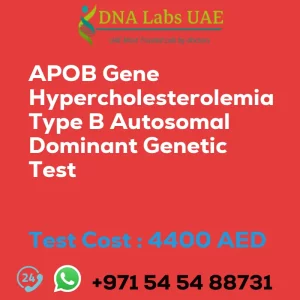 APOB Gene Hypercholesterolemia Type B Autosomal Dominant Genetic Test sale cost 4400 AED