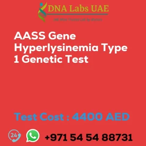 AASS Gene Hyperlysinemia Type 1 Genetic Test sale cost 4400 AED