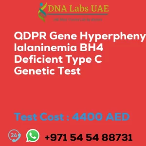 QDPR Gene Hyperphenylalaninemia BH4 Deficient Type C Genetic Test sale cost 4400 AED