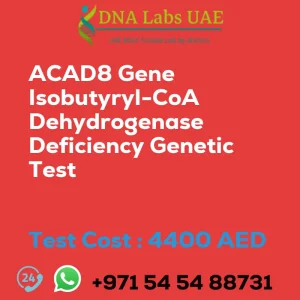 ACAD8 Gene Isobutyryl-CoA Dehydrogenase Deficiency Genetic Test sale cost 4400 AED
