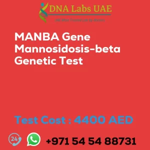 MANBA Gene Mannosidosis-beta Genetic Test sale cost 4400 AED