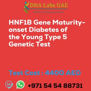 HNF1B Gene Maturity-onset Diabetes of the Young Type 5 Genetic Test sale cost 4400 AED