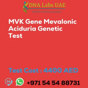 MVK Gene Mevalonic Aciduria Genetic Test sale cost 4400 AED