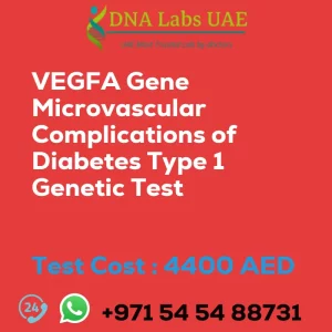 VEGFA Gene Microvascular Complications of Diabetes Type 1 Genetic Test sale cost 4400 AED