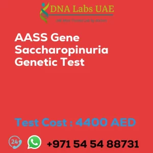 AASS Gene Saccharopinuria Genetic Test sale cost 4400 AED