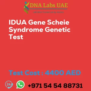 IDUA Gene Scheie Syndrome Genetic Test sale cost 4400 AED