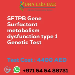 SFTPB Gene Surfactant metabolism dysfunction type 1 Genetic Test sale cost 4400 AED