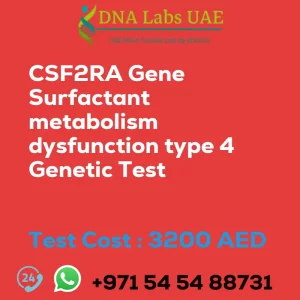 CSF2RA Gene Surfactant metabolism dysfunction type 4 Genetic Test sale cost 3200 AED