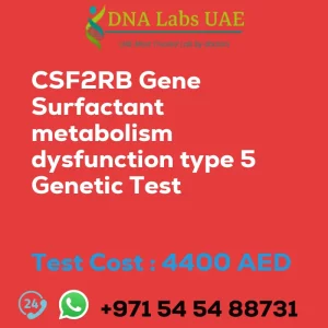 CSF2RB Gene Surfactant metabolism dysfunction type 5 Genetic Test sale cost 4400 AED