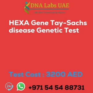 HEXA Gene Tay-Sachs disease Genetic Test sale cost 3200 AED