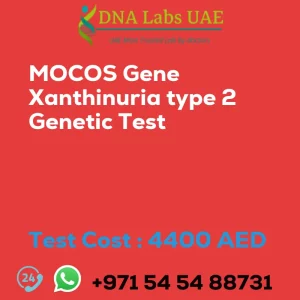 MOCOS Gene Xanthinuria type 2 Genetic Test sale cost 4400 AED