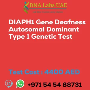 DIAPH1 Gene Deafness Autosomal Dominant Type 1 Genetic Test sale cost 4400 AED