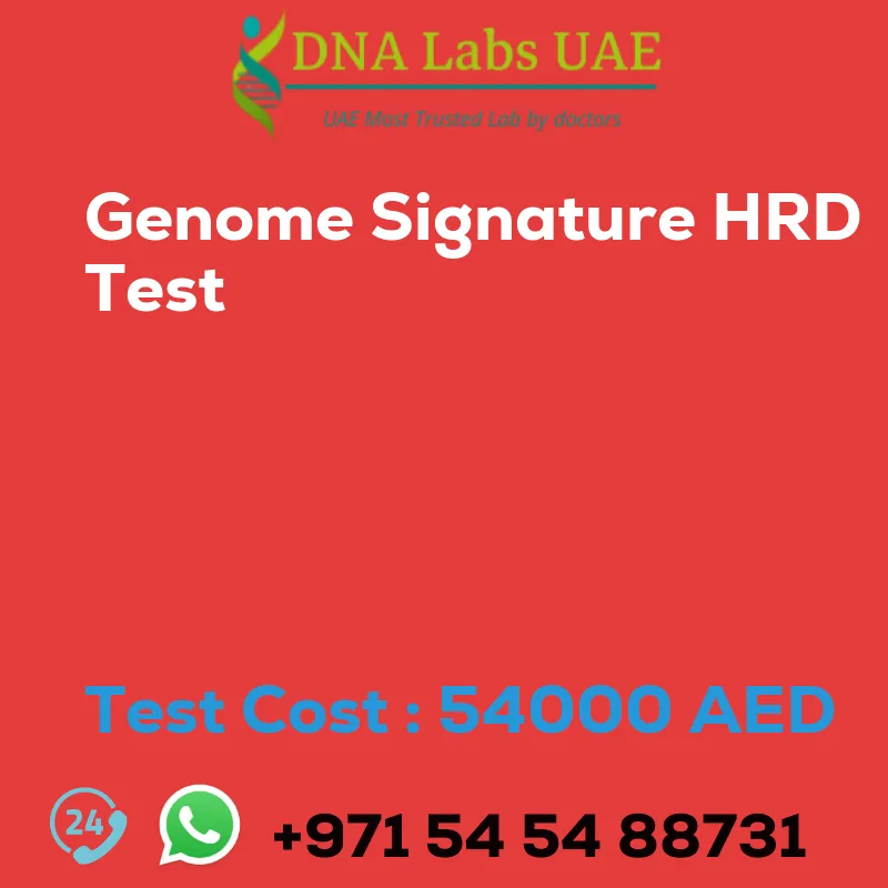Genome Signature HRD Test sale cost 54000 AED