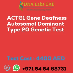 ACTG1 Gene Deafness Autosomal Dominant Type 20 Genetic Test sale cost 4400 AED