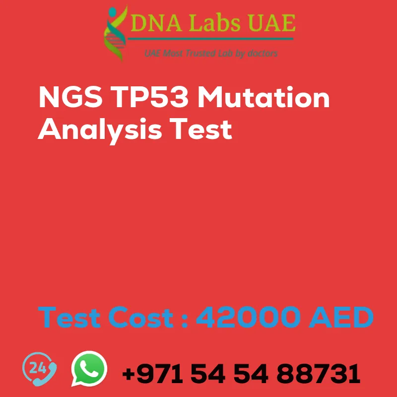 NGS TP53 Mutation Analysis Test sale cost 42000 AED